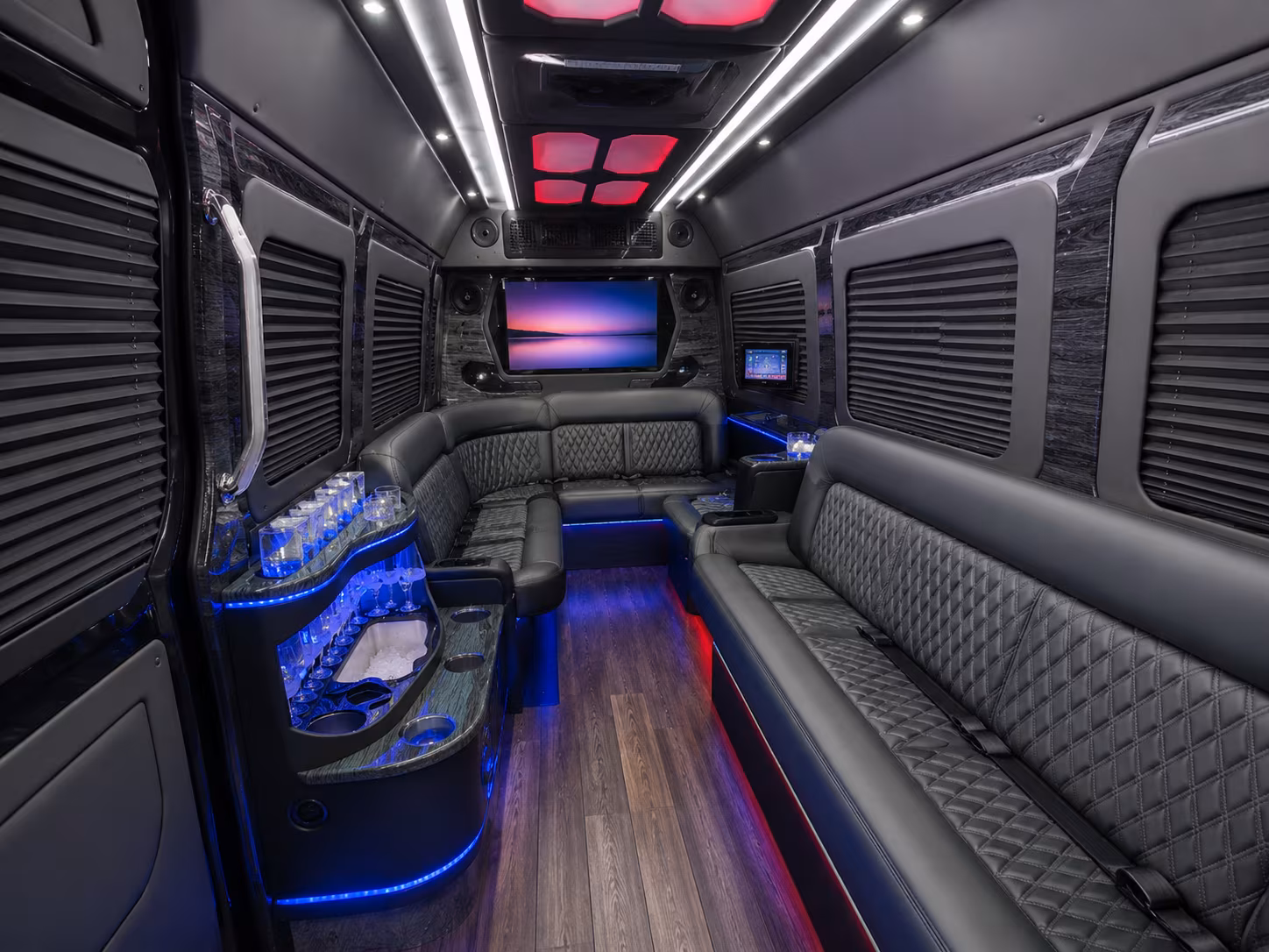 southgate 30 passenger party bus interior